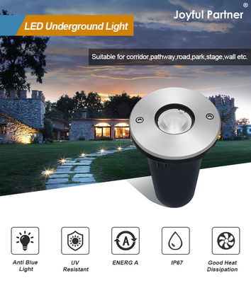 LED Yeraltı gömülü lamba Yeraltı ışığı IP67 Dışarıdaki Çökme Güverte Işığı