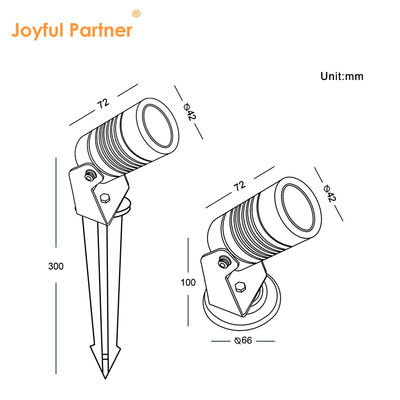 Modern Dış 6W COB LED Yer Bahçe Noktası Lamba DC12V/DC24V Manzara Çubuk Işığı