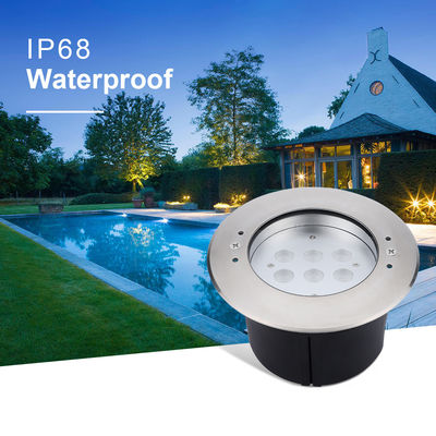 Yüzme Havuzları Sualtı Işıkları 6W12W LED Tek Renkli DC24V DIA170MM ABS Siyah Arka Kutusu