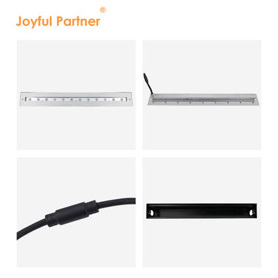 Yüksek Kaliteli Dikdörtgen Parlak Asimetrik Işık IP68 SS316L Su Altı Işığı Doğrusal Duvar Çamaşırlığı LED Yüzme Havuzu Işığı