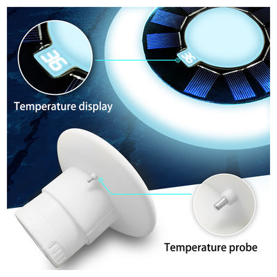 IP68 Dış Bahçe Su geçirmez RGB Çok Renkli Yukarıdaki Havuz LED Güneş Lampu