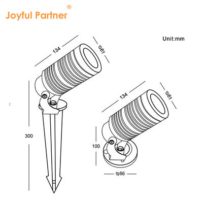 Modern Bahçe Spotlight LED Spot Spike Light Dışarısı Ağaç Manzara Işığı Su geçirmez LED Spotlights LED Spot