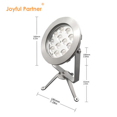 2024 En Yeni 12x4W RGBW 3in1 48W DMX Kontrol Paslanmaz Çelik IP68 12V Dalgıç LED Işıklar