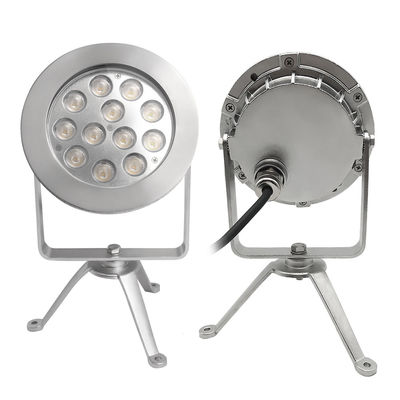 Dalgıç LED Spot Işıkları12x4W RGBW 3'ü 1 Arada 4 DMX Kontrol Paslanmaz Çelik 316 IP68 DC12V