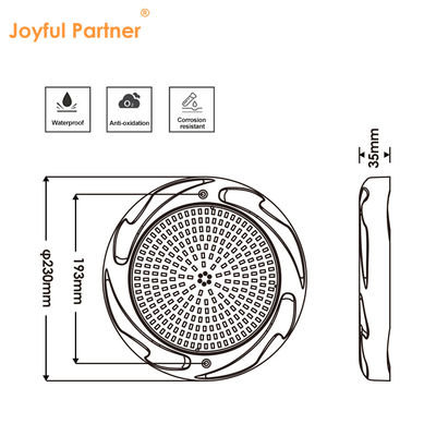 Yüzey Montajlı reçine dolu IP68 AC12V ABS+PC RGBW SMD 2835 Sualtı yüzme havuzları aydınlatması