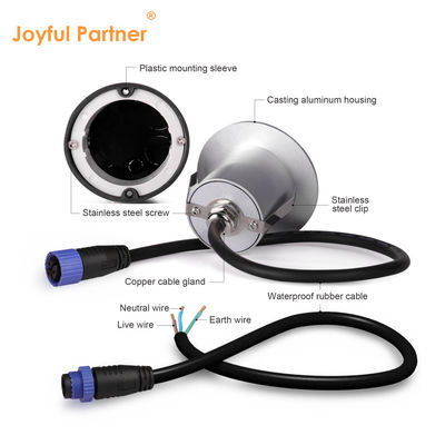 2W LED Gömülü Işık DC24V Adım Işıkları Sıcak Beyaz IP65 Su geçirmez Duvar Işığı Plastik Montajlı Merdiven