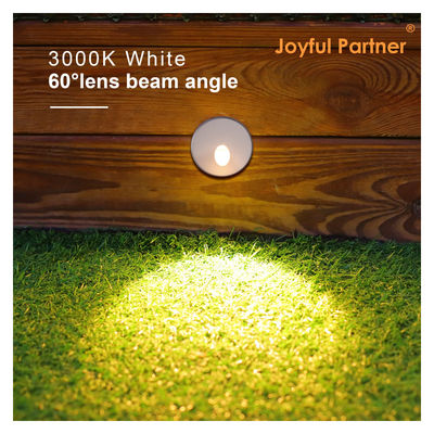 2W LED Gömülü Işık DC24V Adım Işıkları Sıcak Beyaz IP65 Su geçirmez Duvar Işığı Plastik Montajlı Merdiven