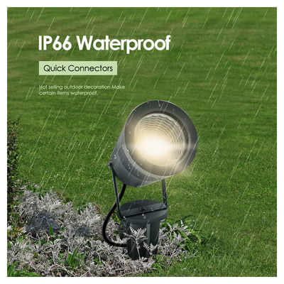 Dayanıklı Soğuk Beyaz DC12v 24V 4.9FT Elektrik Kablosu ile Patio için Dış Çevre Işığı
