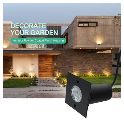 Joyful Partner Deck Step Garden Lights Düşük Voltaj 12 24V 6W CREE COB Sıcak Beyaz Kare