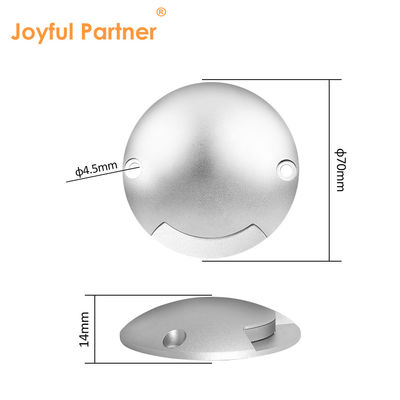 En İyi Fiyat Anti-UV Anodized DC12V Alüminyum Vücut 1W 2W Beyaz Kapak Çıkartılmış Adım Işığı