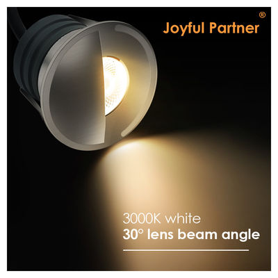 Çapı açısı 60 derece 1*2W LED Saf Alüminyum 6063 Dış Güverte Işığı