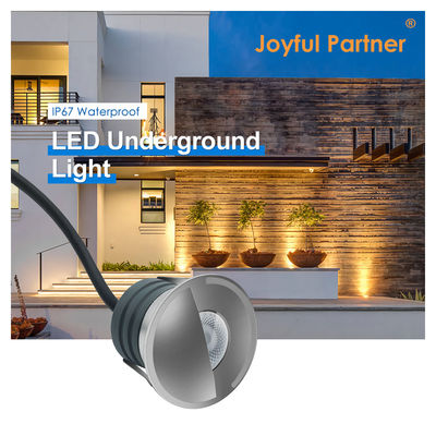 Çapı açısı 60 derece 1*2W LED Saf Alüminyum 6063 Dış Güverte Işığı