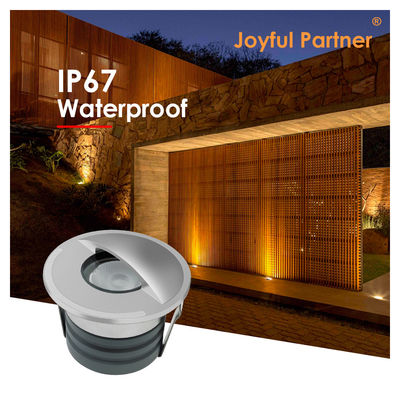 Çapı açısı 60 derece 1*2W LED Saf Alüminyum 6063 Dış Güverte Işığı