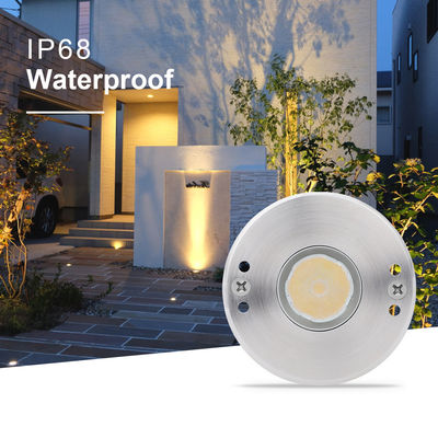 LED Mini 1W 12V DC 8° dar ışın açısı IP68 Su geçirmez İçeriye yerleştirilmiş işaretleyici dış mekan manzara aydınlatması