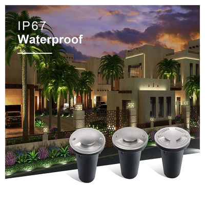 Bir İki Dört Yol Kolay Birleştir Su geçirmez 220V CREE COB LED IP67 LED Mini Bahçe Yeraltı Işığı