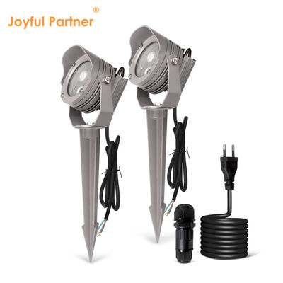 3W 6W RGB IP67 Su geçirmez DC12V 24V Optik Yansıtıcı Bahçe Ağaçları İçin LED Plastik Spike Spot Light