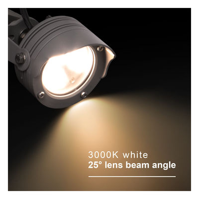 3W 6W RGB IP67 Su geçirmez DC12V 24V Optik Yansıtıcı Bahçe Ağaçları İçin LED Plastik Spike Spot Light