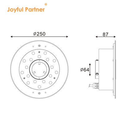 Joyful Partner 6W 9W 12W 18W 24V DMX Kontrol Paslanmaz Çelik IP68 Sualtı RGB Çeşme Işıkları