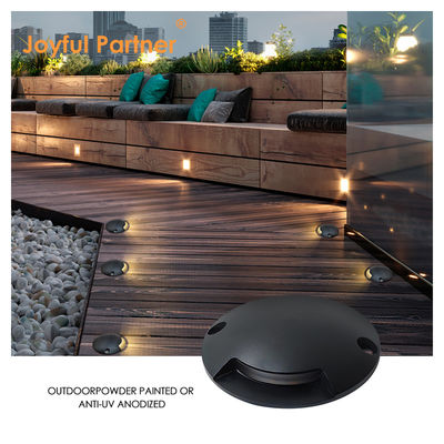 Dış Mini Küçük Boyut1w Alüminyum IP67 Tematik Park Bahçesi için Yeraltı Güverte Işığı