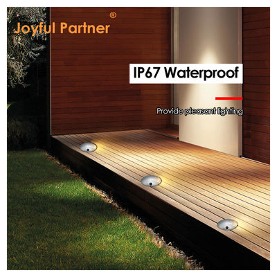 1W Çıkışlı Adım Işığı Ultra İnce DIA70MM H14MM DC24V 3000k Sıcak Beyaz Dış Işıklandırma için