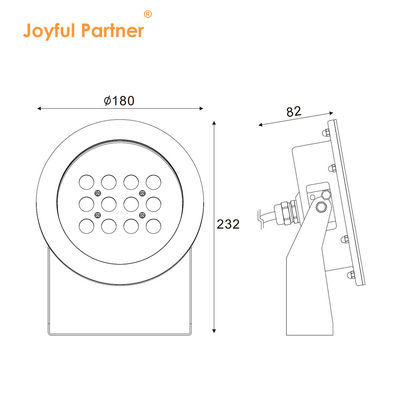 RGB Sualtı Havuzu Işığı AC/DC12V 24V LED 12W Su geçirmez IP68 316 Paslanmaz Çelik