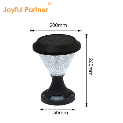 Enerji ile çalışan sütun ışığı 5W/3.7V Polikristalin SLOAR Panelleri Epistar DIA 200mm RGB Uzaktan Kumanda