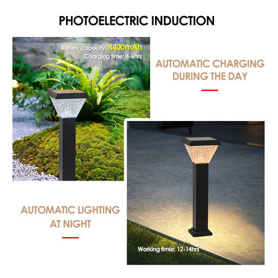 2024 LED Solar Outdoor Pathway Light IP65 Yüksek Parlaklık Güneş Paneli ile Beyaz RGB Rengi Güneş Şarjı