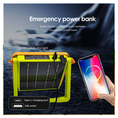 IP65 Su geçirmez LED Güneş İş Işığı 5054 Epistar LED 1000LM 7500mAh Akü ile Şarj edilebilir