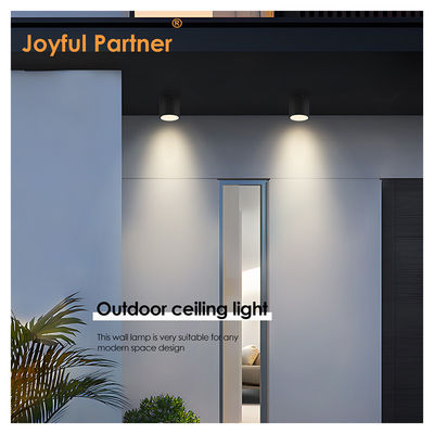 Spot Bahçe LED Tavan Işığı Yüzey Montajlı Silindir Alüminyum 220V 8W 3000K Sıcak Beyaz