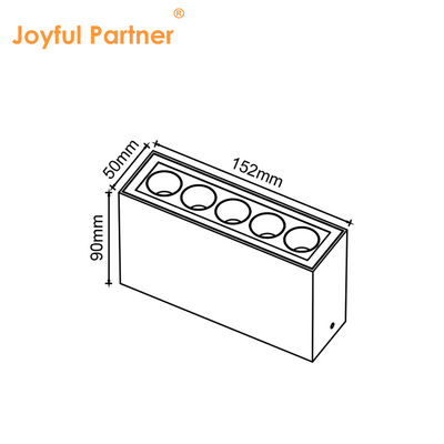 Yeni Tasarım Doğrusal Aydınlatma Düşük Voltajlı DC 24V LED Işık 2700k 3000k 4000k CE/RoHS 5*2W LED SMD Tempered Glass