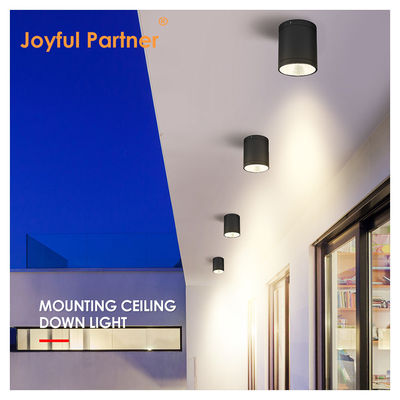 CE IP65 Çatı ışığı yüzey monte aşağı ışığı su geçirmez nokta ışığı Cree Cob LED Yuvarlak Tasarımla
