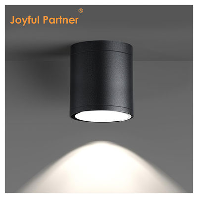 Dış duvarlı silindir lamba siyah LED aşağı sütunlu Dış bahçe lambası Cree COB Led 15W 3500k