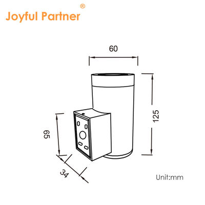 Modern Özel Avlu IP65 Su geçirmez Bahçe Dekoru 6W Dışarıda Led Duvar Işığı