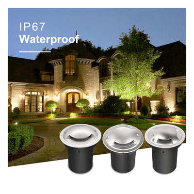 Landscape Inground Light Cree COB LED 3000k One Two Four Side View Driveway Light SS316 Ön kapağı IP67