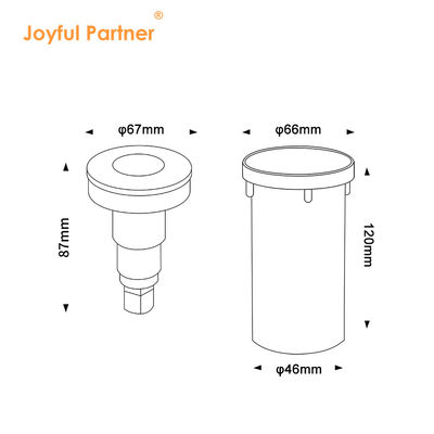 LED Su Altı Işığı Yüksek Kaliteli Mini Boyut DIA67MM Dışarıda IP68 DC24V Yüzme Havuzu için Kostüm