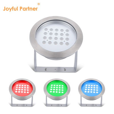 Paslanmaz çelik IP68 LED Sualtı Işıkları 40W Sıcak Beyaz Tek Renkli Havuz Işığı Parti için Havuz Ev Bahçesi