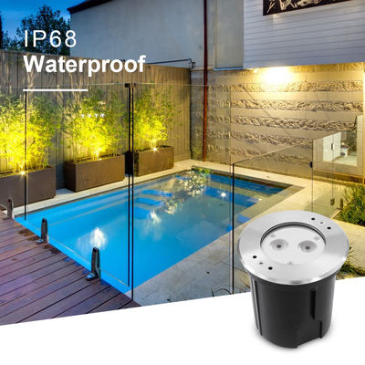 IP68 RGBW 4in1 Su geçirmez çeşme ışığı paslanmaz çelik 316 DC asimetrik lensli 24V