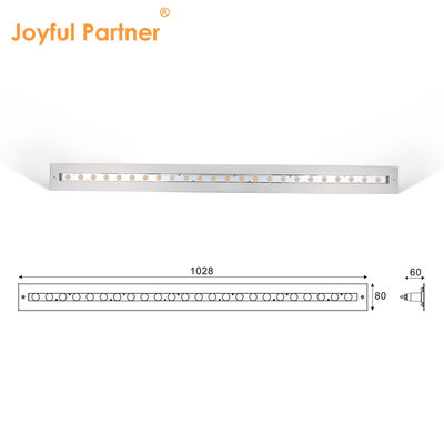 IP68 Sualtı Doğrusal Işık Paslanmaz Çelik 316 24W LED DALI Plastik montaj koluyla ayarlanabilir