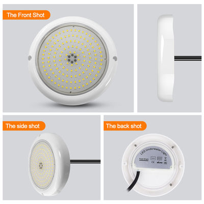 Led Yüzme Havuzu Işık RGB AC12v reçine dolu düz RGB ABS vücut sıcak beyaz yüzey monte fabrika özelleştirilmiş