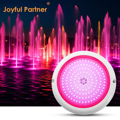 PAR56 LED Havuz Işığı RGB AC12V IP68 reçinalı ABS + PC ile doldurulmuş malzeme DIA152 * 26mm Çizgi açısı 120 derece