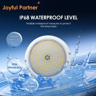 PAR56 LED Havuz Işığı RGB AC12V IP68 reçinalı ABS + PC ile doldurulmuş malzeme DIA152 * 26mm Çizgi açısı 120 derece