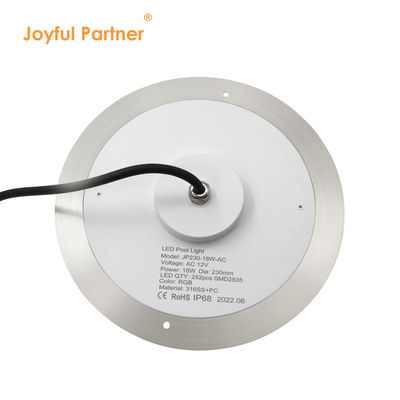 LED Havuz Işığı Ultra İnce reçine dolu DIA230mm AC/DC 12v PC Şeffaf Kapak Destek özelleştirme