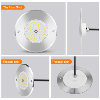 316L Paslanmaz Çelik Yeraltı Havuz Işığı DIA 160mm * 32mm AC12v Kontrolcü Uzaktan Kumanda ile