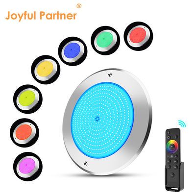 Sualtı Led Yüzme Havuzu Işıkları 316 Paslanmaz Çelik 25W Smd2835 reçine dolusu 3000K RGB Yüzme Havuzu Lampu SMD 2835 AC 12v IP68 Tam su geçirmez