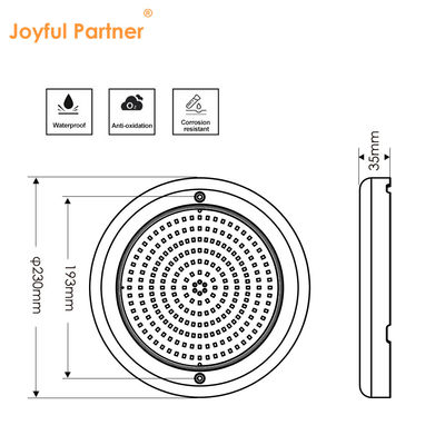 Led Su Altı Yüzme Havuzu Işığı JOYFUL LAMP RGB Wifi Kontrolü AC12V IP68 Su geçirmez
