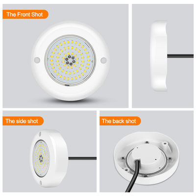 AC12V Denizaltı Denizaltı IP68 RGB Değiştirme Kontrolü 15W reçine dolu yüzey montajlı