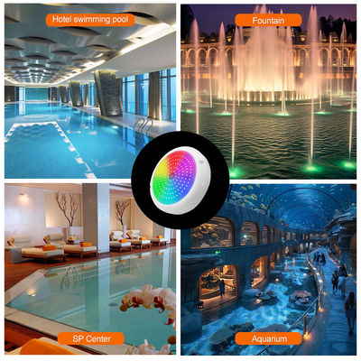 18 tuşlu uzaktan kumanda ile monte edilen sualtı PAR56 beton duvar yüzeyi