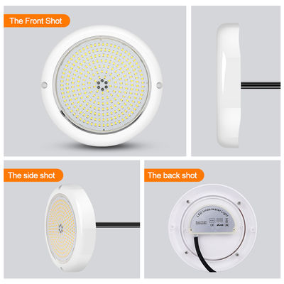 Yüzme havuzu Işığı IP68 Epoksi reçine dolusu Akvaryum Işıkları RGB AC12V ABS Yüzey Montajlı