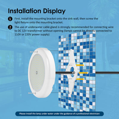 Joyful Havuz Işıkları 12v AC yükseltme SMD Çip RGB Renk IP68 Tüm PC Bir Set Tasarımı Beton Havuz için