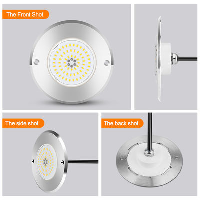 Par 56 Rgb Led Yüzme Havuzu Işığı 6W 10W 18W 25W 35W 42W ultra İnce 7.5mm Süper İnce reçine dolu AC 12V Voltajlı SMD LED SS316L malzemesi ile